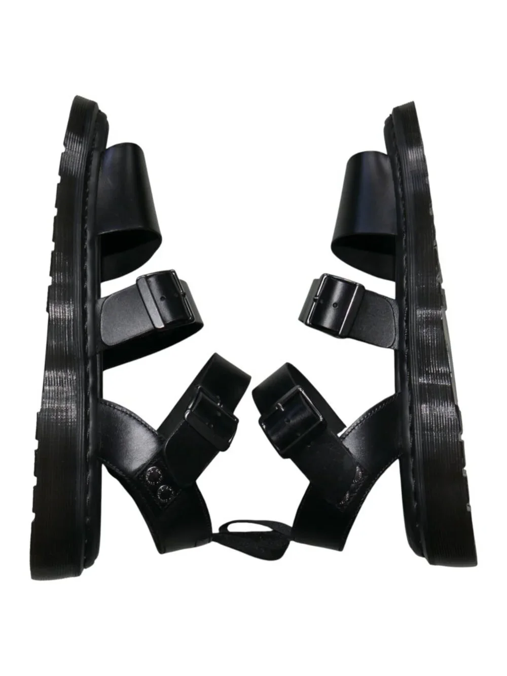 Dr. Martens Gryphon Mens Gladiator Sandals Size 13 Black Leather Strappy Riveted